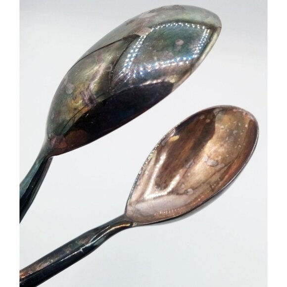 Salad Serving Tongs Silver Plated Metal Vintage 10 In Unbranded Kitchen Utensils - Picture 9 of 16